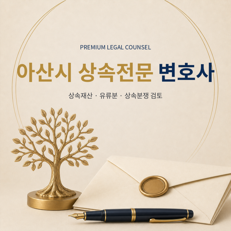 아산시 상속전문 변호사